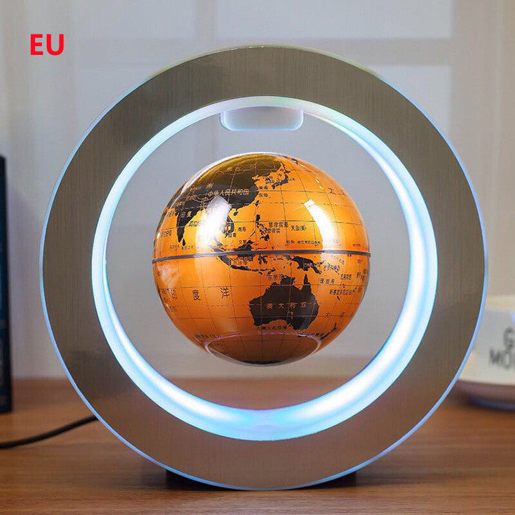 LED World Map Floating Globe Magnetic Levitation Light Anti Gravity Magic