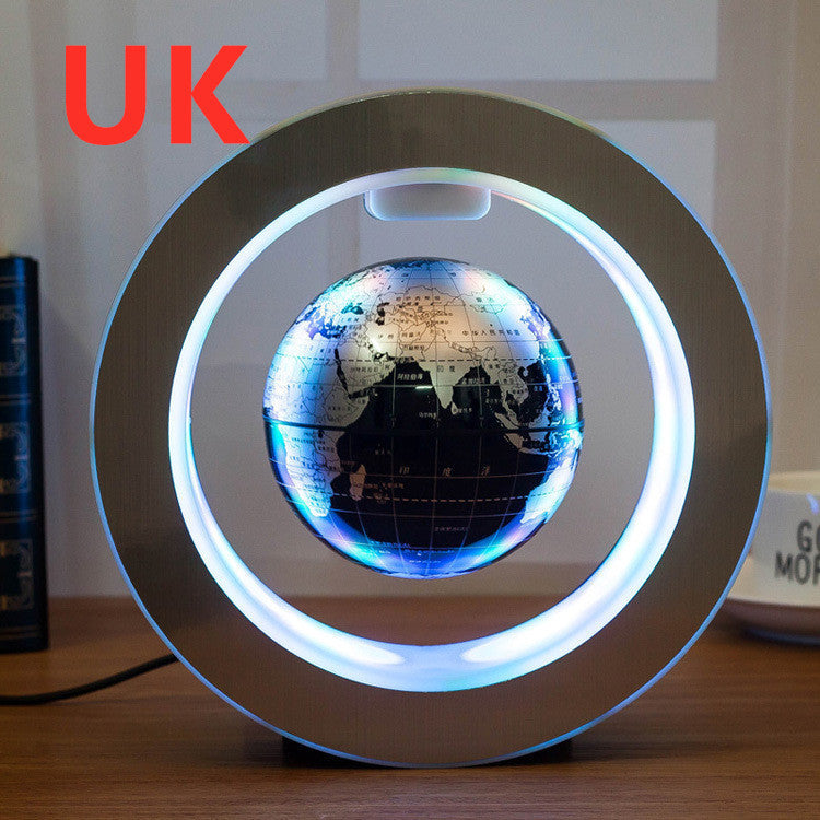 LED World Map Floating Globe Magnetic Levitation Light Anti Gravity Magic