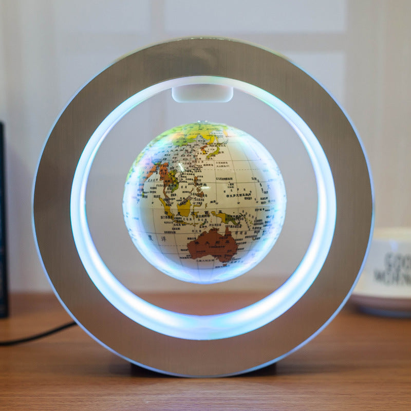 LED World Map Floating Globe Magnetic Levitation Light Anti Gravity Magic