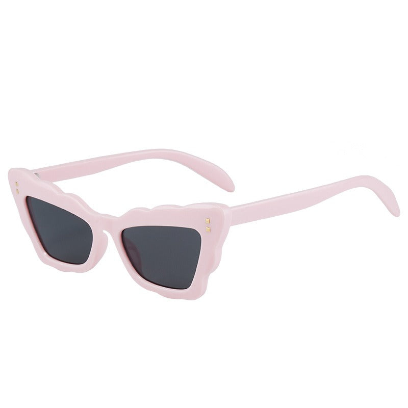 Retro high-end wave pattern progressive sunglasses