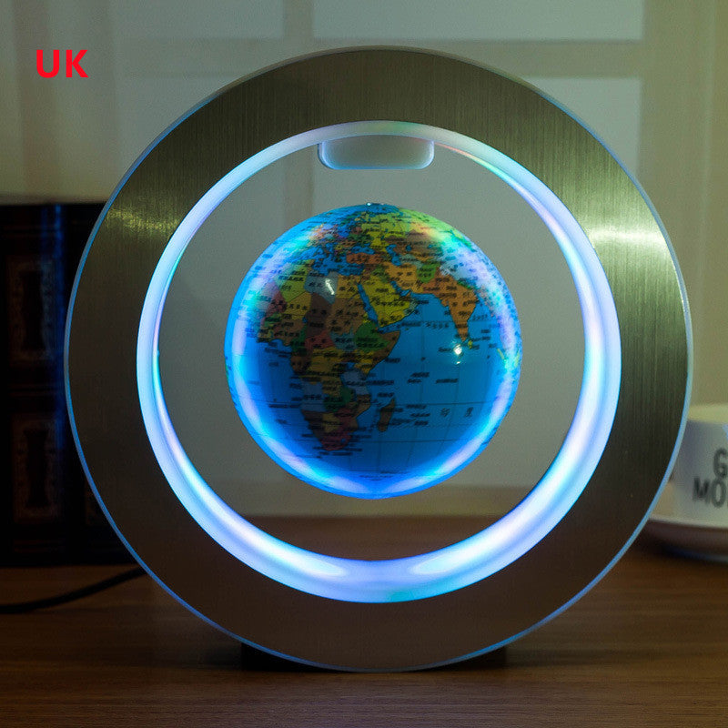 LED World Map Floating Globe Magnetic Levitation Light Anti Gravity Magic